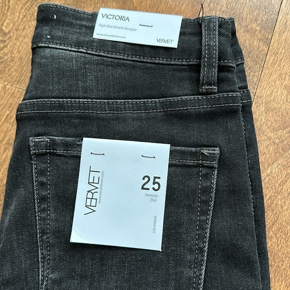 Vervet Victoria Jean High Rise Stretch Straight size 25 - Picture 2 of 8